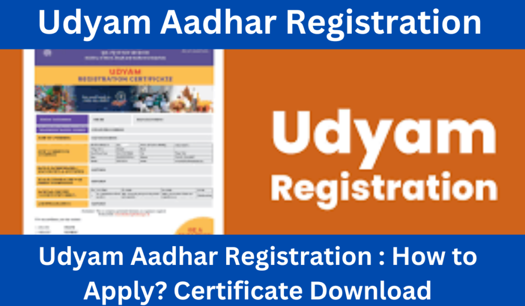Udyam Aadhar Registration