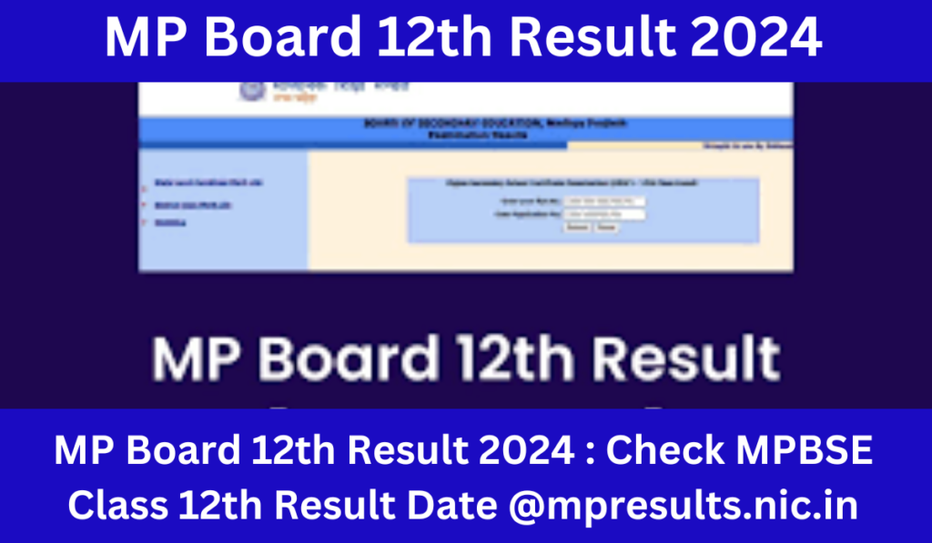 MP Board 12th Result 2024 