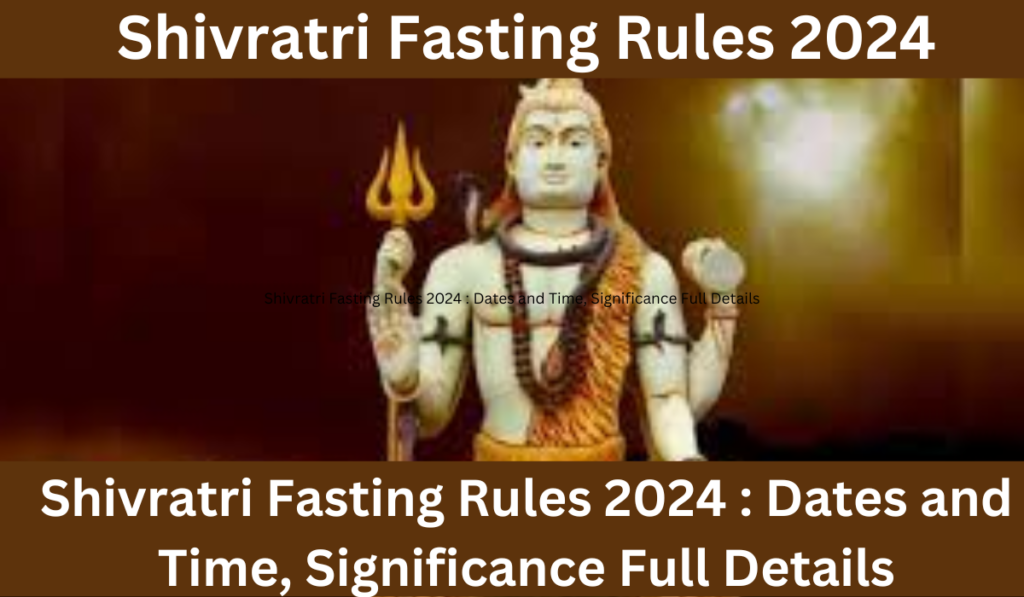 Shivratri Fasting Rules 2024